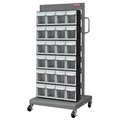 Lds Industries Mobile Parts Cart - Flip Out Bin, 24 Bins 1010548